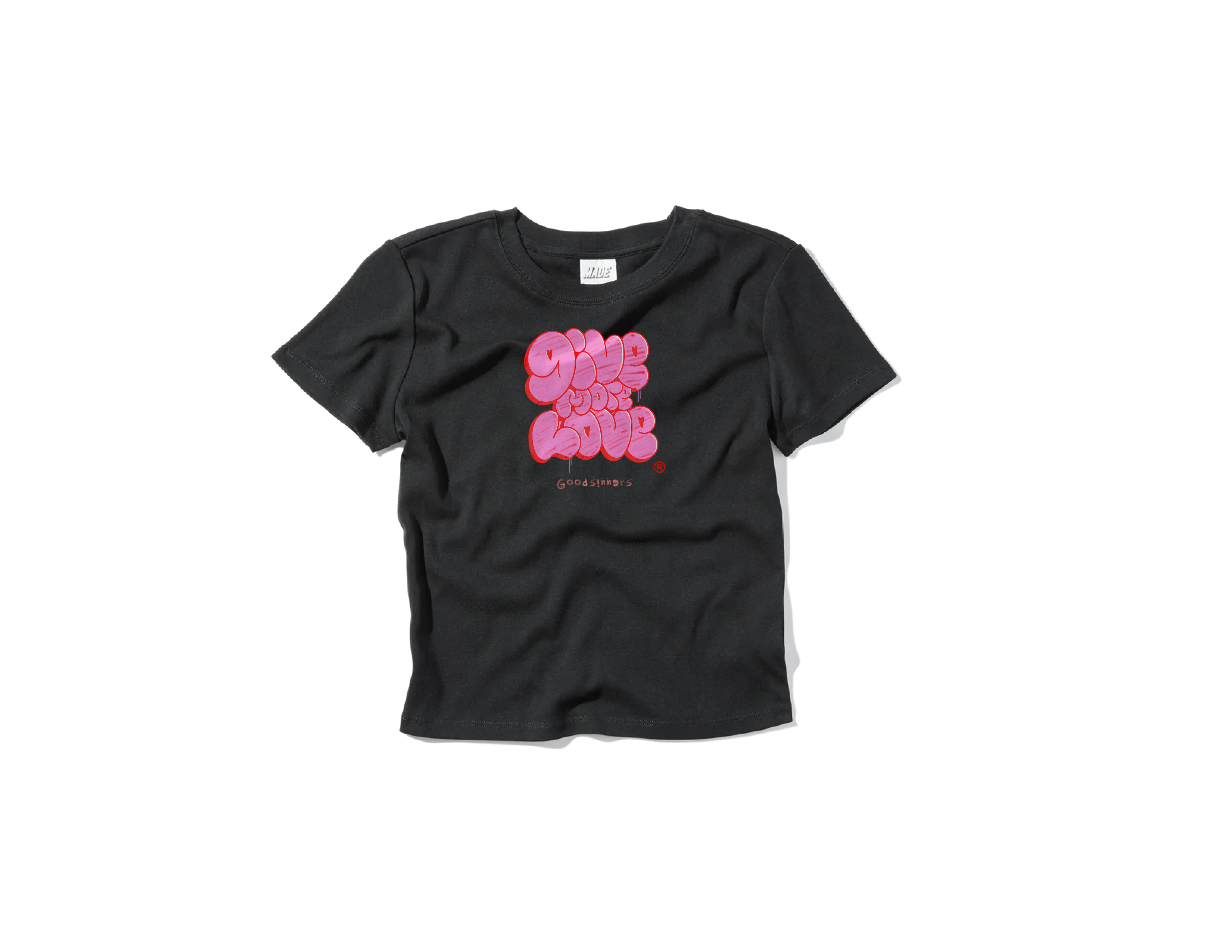 Women Goodsinners Give More Love Baby Tee