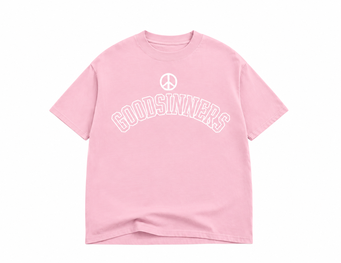 A Goodsinners College Peace Logo Tee