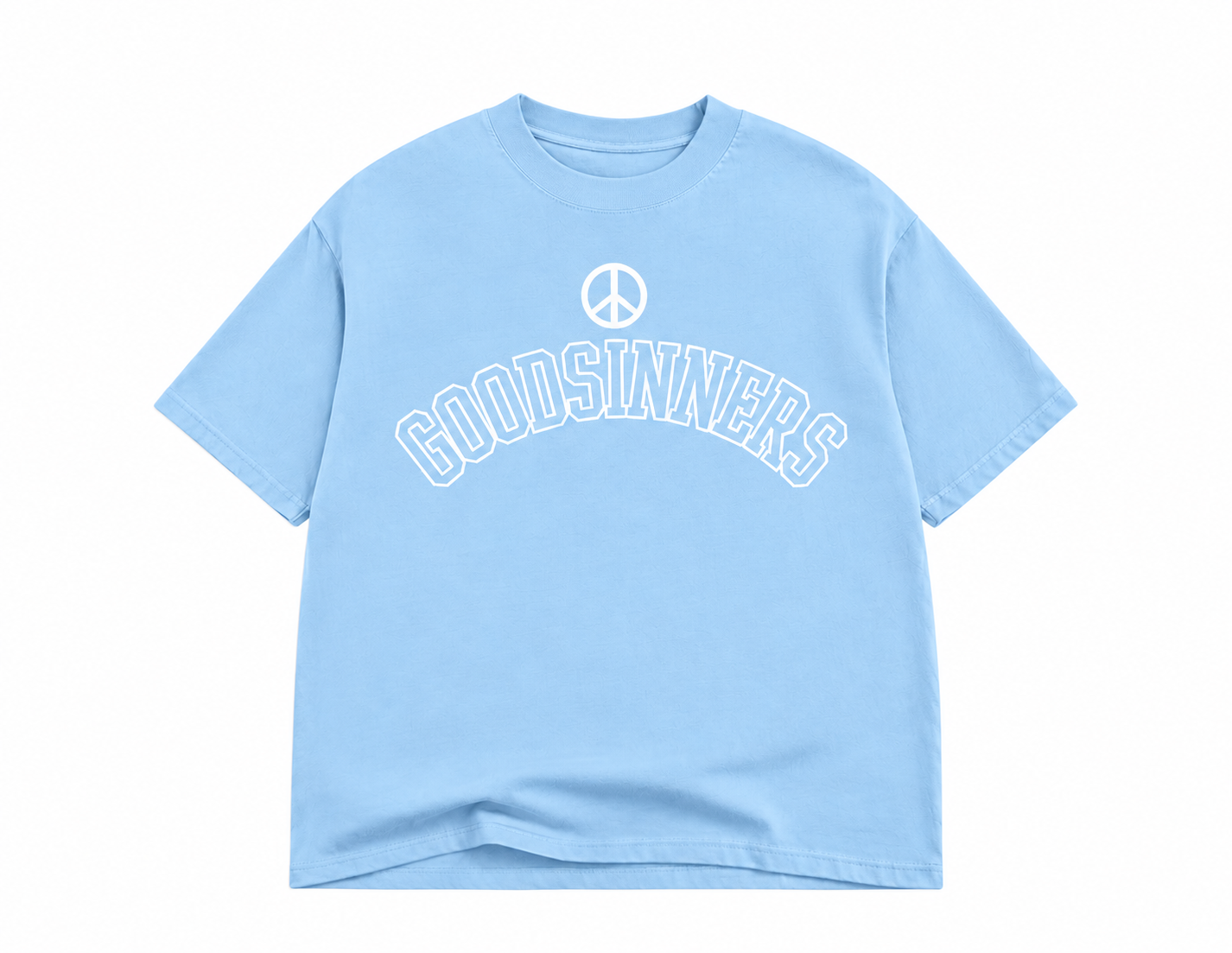 A Goodsinners College Peace Logo Tee