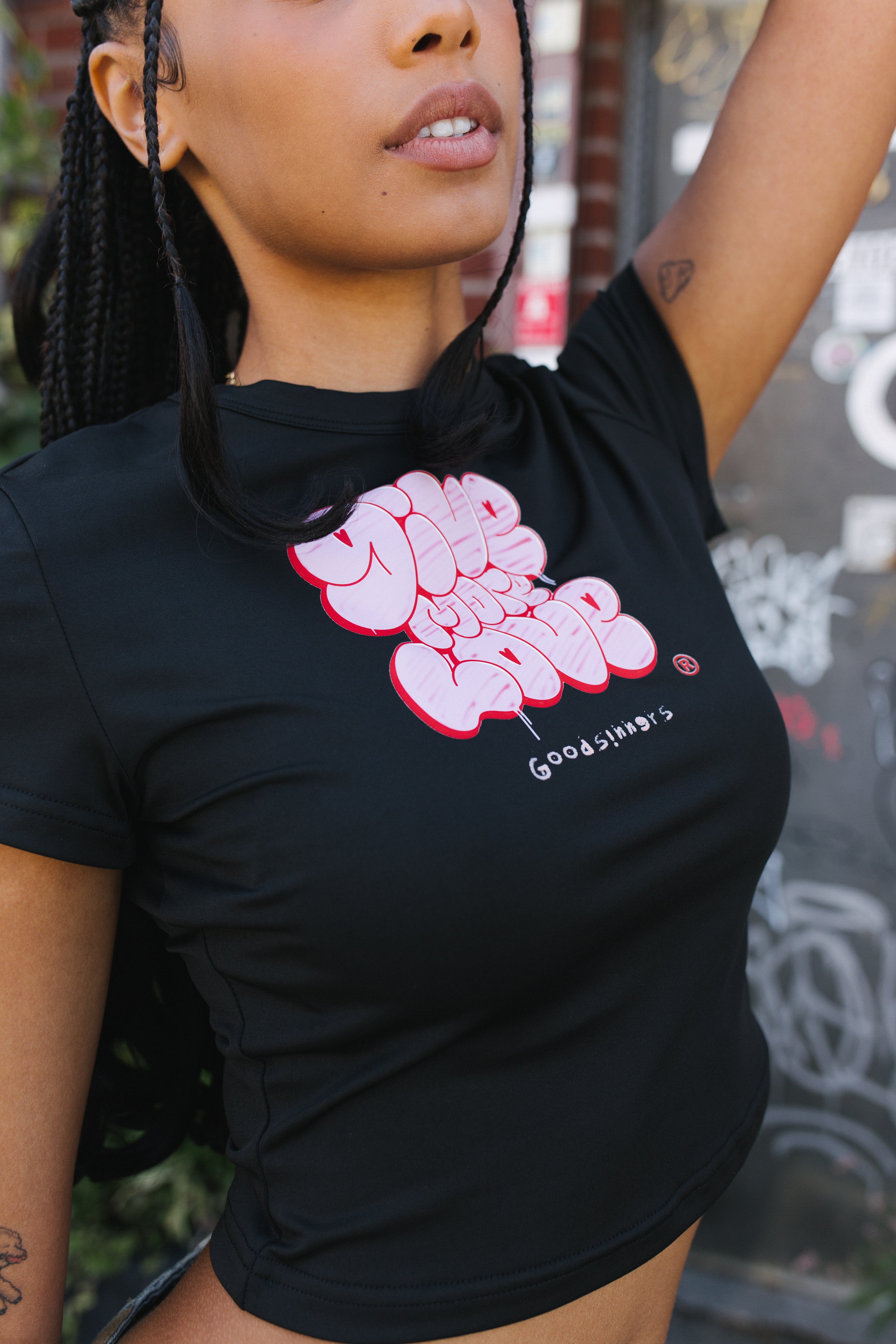 Women Goodsinners Give More Love Baby Tee